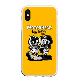 Чехол для iPhone XS Max матовый с принтом Motorhead x Cuphead в городе Новоалтайск, Силикон | Область печати: задняя сторона чехла, без боковых панелей | alternative | cuphead | metall | motorhead | music | rock | альтернатива | капхэд | лемми | металл | моторхед | моторхэд | музыка | рок