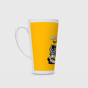 Кружка Латте с принтом Motorhead x Cuphead в городе Новоалтайск, Белая керамика | Объем 480 мл; Высота 150 мм; Диаметр 90 мм | Тематика изображения на принте: alternative | cuphead | metall | motorhead | music | rock | альтернатива | капхэд | лемми | металл | моторхед | моторхэд | музыка | рок