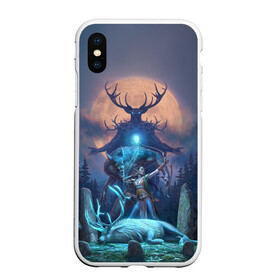 Чехол для iPhone XS Max матовый с принтом The Elder Scrolls в городе Новоалтайск, Силикон | Область печати: задняя сторона чехла, без боковых панелей | art | deer | elf | forest | game | magic | moon | night | the elder scrolls | the elder scrolls online | werewolves | wolves | арт | волки | игра | лес | луна | магия | ночь | оборотни | олень | эльф