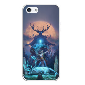 Чехол для iPhone 5/5S матовый с принтом The Elder Scrolls в городе Новоалтайск, Силикон | Область печати: задняя сторона чехла, без боковых панелей | art | deer | elf | forest | game | magic | moon | night | the elder scrolls | the elder scrolls online | werewolves | wolves | арт | волки | игра | лес | луна | магия | ночь | оборотни | олень | эльф
