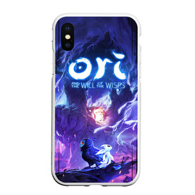 Чехол для iPhone XS Max матовый с принтом Ори и Ку в городе Новоалтайск, Силикон | Область печати: задняя сторона чехла, без боковых панелей | adventure | computer game | ku | ori | ori and the will of the wisps | spirit of the forest | дух леса | компьютерная игра | ку | ори | ори и блуждающие огоньки | приключения