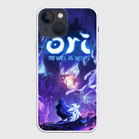 Чехол для iPhone 13 mini с принтом Ори и Ку в городе Новоалтайск,  |  | adventure | computer game | ku | ori | ori and the will of the wisps | spirit of the forest | дух леса | компьютерная игра | ку | ори | ори и блуждающие огоньки | приключения