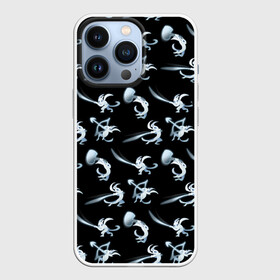 Чехол для iPhone 13 Pro с принтом Ори с оружием в городе Новоалтайск,  |  | adventure | bow | computer game | hammer | holding a weapon | ori | ori and the will of the wisps | spirit of the forest | sword | держит оружие | дух леса | компьютерная игра | лук | меч | молот | ори | ори и блуждающие огоньки | приключения