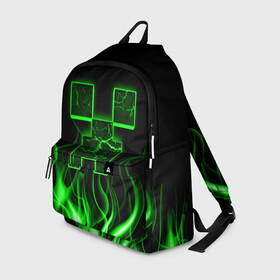 Рюкзак 3D с принтом MINECRAFT TEXTURE FIRE в городе Новоалтайск, 100% полиэстер | лямки с регулируемой длиной, сверху петелька, чтобы рюкзак можно было повесить на вешалку. Основное отделение закрывается на молнию, как и внешний карман. Внутри два дополнительных кармана, один из которых закрывается на молнию. По бокам два дополнительных кармашка | creeper | fire | game | minecraft | железо | игра | компьютерная | крипер | криппер | майн | майнкрафт | огонь | пламя | текстура