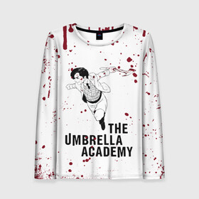 Женский лонгслив 3D с принтом Number 5 | The Umbrella Academy (Z) в городе Новоалтайск, 100% полиэстер | длинные рукава, круглый вырез горловины, полуприлегающий силуэт | 5 | dark horse comics | netflix | number 5 | the umbrella academy | umbrella | академия амбрелла | комикс | комильфо | номер 5 | реджинальд харгривз | харгривз | хэйзел