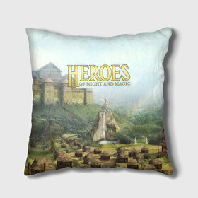 Подушка 3D с принтом Оплот | Heroes of Might and Magic 3 (Z) в городе Новоалтайск, наволочка – 100% полиэстер, наполнитель – холлофайбер (легкий наполнитель, не вызывает аллергию). | состоит из подушки и наволочки. Наволочка на молнии, легко снимается для стирки | heroes | heroes of might and magic | hom | oldskull | герои | герои меча | герои меча и магии | олдскулл | оплот