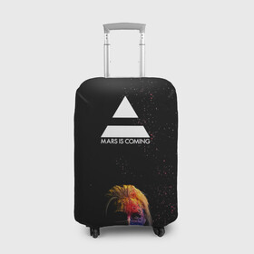 Чехол для чемодана 3D с принтом MARS IS COMING 30StM в городе Новоалтайск, 86% полиэфир, 14% спандекс | двустороннее нанесение принта, прорези для ручек и колес | 30 seconds to mars | 30 секунд до марса | 30 фстм | 30stm | 30сдм | jared leto | rock band | thirty seconds to mars | альтернативный | гранж | джаред лето | нео | пост | прогрессивный | рок группа | фети секондс ту марс | хард | шеннон