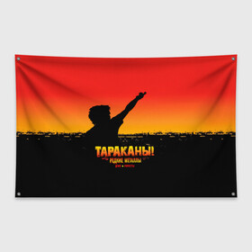 Флаг-баннер с принтом Тараканы! РЕДКИЕ МЕТАЛЛЫ в городе Новоалтайск, 100% полиэстер | размер 67 х 109 см, плотность ткани — 95 г/м2; по краям флага есть четыре люверса для крепления | band | cockroaches | dmitry spirin | feelee records | four cockroaches | navigator records | rock group | tarakany | аиб records | альтернативный | бенд | бэнд | дмитрий спирин | панк | поп | рок группа | таракан | тараканы | фг никитин | четыре таракана