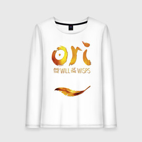 Женский лонгслив хлопок с принтом Ori and the Will of the Wisps в городе Новоалтайск, 100% хлопок |  | adventure | computer game | golden feather | ori | ori and the will of the wisps | spirit of the forest | дух леса | золотое перо | компьютерная игра | ори | ори и блуждающие огоньки | приключения