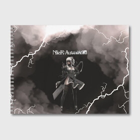 Альбом для рисования с принтом 2B | Nier Automata (Z) в городе Новоалтайск, 100% бумага
 | матовая бумага, плотность 200 мг. | Тематика изображения на принте: automata | bayonetta | drakengard | nier | nier automata | rpg | yorha | yorha 2b | ёорха | йорха | компьютерная игра | ниер | ниэр | рпг