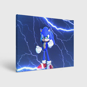 Холст прямоугольный с принтом SONIC | СОНИК | СИНИЙ ЁЖ (Z) в городе Новоалтайск, 100% ПВХ |  | blaze the cat | hedgehog | sega | silver | sonic | speed sonic | быстрый ёж | ёж соник | метал соник | сега | сильвер | синий ёж | соник