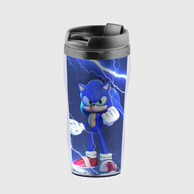 Термокружка-непроливайка с принтом SONIC | СОНИК | СИНИЙ ЁЖ (Z) в городе Новоалтайск, внутренняя часть — пищевой пластик, наружная часть — прозрачный пластик, между ними — полиграфическая вставка с рисунком | объем — 350 мл, герметичная крышка | Тематика изображения на принте: blaze the cat | hedgehog | sega | silver | sonic | speed sonic | быстрый ёж | ёж соник | метал соник | сега | сильвер | синий ёж | соник