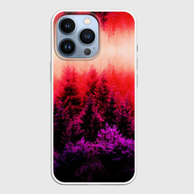 Чехол для iPhone 13 Pro с принтом КРАСНАЯ ОСЕНЬ в городе Новоалтайск,  |  | Тематика изображения на принте: деревья | лес | листья | осень | отражение