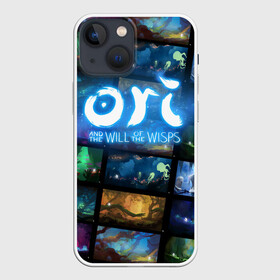 Чехол для iPhone 13 mini с принтом Ori and the Will of the Wisps в городе Новоалтайск,  |  | adventure | collage | computer game | frames | ori | ori and the will of the wisps | spirit of the forest | дух леса | кадры | коллаж | компьютерная игра | ори | ори и блуждающие огоньки | приключения