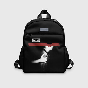 Детский рюкзак 3D с принтом Nine Inch Nails в городе Новоалтайск, 100% полиэстер | лямки с регулируемой длиной, сверху петелька, чтобы рюкзак можно было повесить на вешалку. Основное отделение закрывается на молнию, как и внешний карман. Внутри дополнительный карман. По бокам два дополнительных кармашка | alternative | metall | music | nin | nine inch nails | rock | альтернатива | металл | музыка | найн ич нэилс | рок | трент резнор