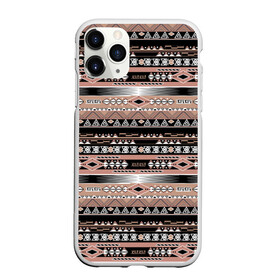 Чехол для iPhone 11 Pro матовый с принтом Полосатый этнический орнамент  в городе Новоалтайск, Силикон |  | Тематика изображения на принте: абстрактный | геометрические фигуры | коричневый | полосатый узор | полосы | черный и коричневый | этнический