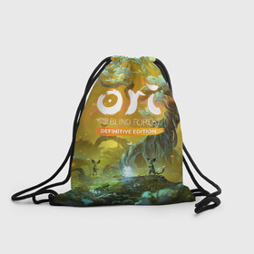 Рюкзак-мешок 3D с принтом Ori and the Will of the Wisps в городе Новоалтайск, 100% полиэстер | плотность ткани — 200 г/м2, размер — 35 х 45 см; лямки — толстые шнурки, застежка на шнуровке, без карманов и подкладки | adventure | forest spirit | night | ori | ori and the will of the wisps | pc game | shimmer | tree | дерево | дух леса | компьютерная игра | мерцание | ночь | ори | ори и блуждающие огоньки | приключения