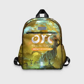 Детский рюкзак 3D с принтом Ori and the Will of the Wisps в городе Новоалтайск, 100% полиэстер | лямки с регулируемой длиной, сверху петелька, чтобы рюкзак можно было повесить на вешалку. Основное отделение закрывается на молнию, как и внешний карман. Внутри дополнительный карман. По бокам два дополнительных кармашка | adventure | forest spirit | night | ori | ori and the will of the wisps | pc game | shimmer | tree | дерево | дух леса | компьютерная игра | мерцание | ночь | ори | ори и блуждающие огоньки | приключения