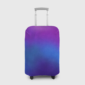 Чехол для чемодана 3D с принтом Leather gradient в городе Новоалтайск, 86% полиэфир, 14% спандекс | двустороннее нанесение принта, прорези для ручек и колес | градиент | кожа | кожа градиент | кожанная куртка | синие тона | синий градиент | текстура