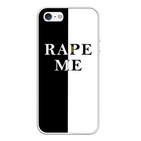 Чехол для iPhone 5/5S матовый с принтом Rape Me | Kurt Cobain (+спина) (Z) в городе Новоалтайск, Силикон | Область печати: задняя сторона чехла, без боковых панелей | cobain | kurt | kurt donald cobain | nirvana | rape me | rock | smile | альтернативный рок | гранж | дэйв грол | крист новоселич | курт кобейн | нирвана | рок | смайл