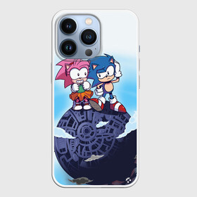 Чехол для iPhone 13 Pro с принтом SONIC | AMY ROSE (Z) в городе Новоалтайск,  |  | Тематика изображения на принте: amy rose | blaze the cat | hedgehog | sega | silver | sonic | speed sonic | быстрый ёж | ёж соник | метал соник | сега | сильвер | синий ёж | соник