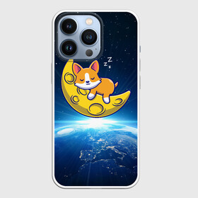 Чехол для iPhone 13 Pro с принтом Лунный корги | Space Corgi (Z) в городе Новоалтайск,  |  | corgi | кинолог | корги | пёс | рыжая | рыжая собака | собака | собакен | собачка | собачница | собачуха | собичник