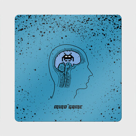 Магнит виниловый Квадрат с принтом Space Invaders | Mind Game (Z) в городе Новоалтайск, полимерный материал с магнитным слоем | размер 9*9 см, закругленные углы | dendy | invaders | nintendo | shootem up | денди | захватчики | космические захватчики | су имбэ | чужаки