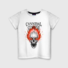 Детская футболка хлопок с принтом Cannibal Corpse | Труп Каннибала (Z) в городе Новоалтайск, 100% хлопок | круглый вырез горловины, полуприлегающий силуэт, длина до линии бедер | cannibal | cannibal corpse | corpse | death metal | deathgrind | алекс уэбстер | брутальный дэт метал | дэт метал | дэтграйнд | пол мазуркевич | роб барретт | труп каннибала
