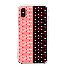 Чехол для iPhone XS Max матовый с принтом LOVE YOU | ЛЮБЛЮ ТЕБЯ (Z) в городе Новоалтайск, Силикон | Область печати: задняя сторона чехла, без боковых панелей | love | love you | lovers | другу | любить | люблю | любовь | подарок | подруге