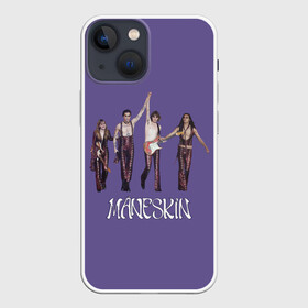Чехол для iPhone 13 mini с принтом Maneskin. Zitti e buoni в городе Новоалтайск,  |  | eurovision | maneskin | zitti e buoni | манескин | песня победитель евровидения | песня с евровидения | текст на спине | текст песни