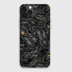 Чехол для iPhone 12 Pro Max с принтом Арабская ночь в городе Новоалтайск, Силикон |  | Тематика изображения на принте: вечер | вечерний | восточная | золотистый | золото | золотой | месяц | месяцы | ночь | павлин | павлины | павлиньи | перо | перышки | перья | полумесяц | полумесяцы | роскошь | темная | темный | черная