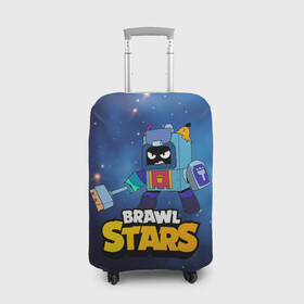 Чехол для чемодана 3D с принтом Ash Brawl Stars Эш  в городе Новоалтайск, 86% полиэфир, 14% спандекс | двустороннее нанесение принта, прорези для ручек и колес | ash | brawl | brawl stars | brawlstars | brawl_stars | аш | бравл | бравлстарс | эш