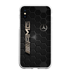 Чехол для iPhone XS Max матовый с принтом MERCEDES LOGO BRONZE в городе Новоалтайск, Силикон | Область печати: задняя сторона чехла, без боковых панелей | Тематика изображения на принте: amg | mercedes | авто | автомобиль | иномарка | логотип | машина | мерс | мерседес | соты | стальная броня | текстура