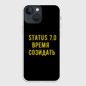Чехол для iPhone 13 mini с принтом Моя коллекция Status 3 в городе Новоалтайск,  |  | время созидать | добрые дела | настояший человек | реальные люди
