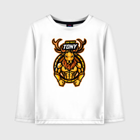 Детский лонгслив хлопок с принтом One Piece TONY в городе Новоалтайск, 100% хлопок | круглый вырез горловины, полуприлегающий силуэт, длина до линии бедер | one piece | tony tony chopper | аниме | большой куш | ван пис | великий флот | вон пис | врач | любитель сладкой ваты | манга | ниндзя пирато минко самурайский альянс | пират | пираты соломенной шляпы