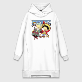 Платье-худи хлопок с принтом Малыши Зоро и Луффи One Piece в городе Новоалтайск,  |  | anime | manga | monkey d. luffy | one piece | zoro roronoa | аниме | большой куш | ван пис | вон пис | зородзюро | луфи | луффи | манга | манки д. луффи | мечник | мугивара | охотник на пиратов | пират | ронин | ророноа зоро