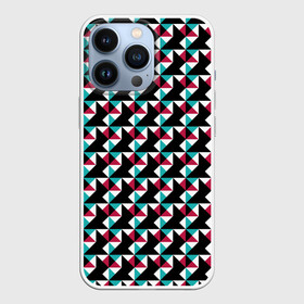 Чехол для iPhone 13 Pro с принтом Красно черный абстрактный узор в городе Новоалтайск,  |  | Тематика изображения на принте: абстрактный | геометрические фигуры | модный | молодежный | ртеугольники | современный