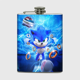 Фляга с принтом SONIC | СИНИЙ ЁЖ (Z) в городе Новоалтайск, металлический корпус | емкость 0,22 л, размер 125 х 94 мм. Виниловая наклейка запечатывается полностью | Тематика изображения на принте: blaze the cat | hedgehog | sega | silver | sonic | speed sonic | быстрый ёж | ёж соник | метал соник | сега | сильвер | синий ёж | соник