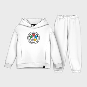 Детский костюм хлопок Oversize с принтом Judo Federation в городе Новоалтайск,  |  | Тематика изображения на принте: fighter | japan | judo | mma | sport | ufc | warrior | боец | бой | воин | дзюдо | дзюдоист | единоборства | карате | поединок | спорт | спортсмен | чемпион | япония