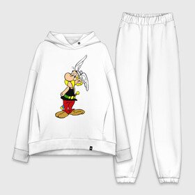 Женский костюм хлопок Oversize с принтом Скромный Астерикс в городе Новоалтайск,  |  | asterix and obelix | cartoon | character | comic | magic potion | sword | wings helmet | астерикс и обеликс | комикс | магическое зелье силы | меч | мультфильм | персонаж | шлем с крыльями