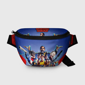 Поясная сумка 3D с принтом Suicide Squad в городе Новоалтайск, 100% полиэстер | плотная ткань, ремень с регулируемой длиной, внутри несколько карманов для мелочей, основное отделение и карман с обратной стороны сумки застегиваются на молнию | bloodsport | comics | harley quinn | idris elba | john cena | margot robbie | ratcatcher | rick flag | shark | suicide squad | акула | бладспорт | джон сина | идрис эльба | комикс | крысолов | марго робби | рик флэг | харли квинн
