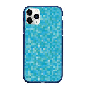 Чехол для iPhone 11 Pro Max матовый с принтом Бирюзовая пиксель абстракция в городе Новоалтайск, Силикон |  | pixel art | абстракция | бирюзовый | изумрудный | пиксели | пиксель арт | пиксельный