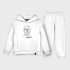 Детский костюм хлопок Oversize с принтом Рудольф Нуриев Rudolf Nureyev в городе Новоалтайск,  |  | ballet dancer | rudolf nureyev | soviet ballet | артист балета | балет | балетный танцор | кировский театр | классический балет | мариинский театр | одна линия рисунок | рудольф нуриев | русский балет | советский | ссср