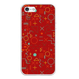 Чехол для iPhone 5/5S матовый с принтом Mathematics Geometry Geometric в городе Новоалтайск, Силикон | Область печати: задняя сторона чехла, без боковых панелей | plus | геометрический узор | круги | прямоугольник | треугольник