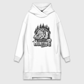 Платье-худи хлопок с принтом Сезон охоты в городе Новоалтайск,  |  | for hunt | for hunter | hunt | hunter | weapon | дичь | оружие | охота | охотник | охотникам | охотнику | охотнице