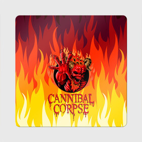 Магнит виниловый Квадрат с принтом Cannibal Corpse | Труп Канниба в городе Новоалтайск, полимерный материал с магнитным слоем | размер 9*9 см, закругленные углы | Тематика изображения на принте: cannibal | cannibal corpse | corpse | death metal | deathgrind | алекс уэбстер | брутальный дэт метал | дэт метал | дэтграйнд | пол мазуркевич | роб барретт | труп каннибала
