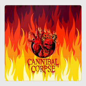 Магнитный плакат 3Х3 с принтом Cannibal Corpse | Труп Канниба в городе Новоалтайск, Полимерный материал с магнитным слоем | 9 деталей размером 9*9 см | Тематика изображения на принте: cannibal | cannibal corpse | corpse | death metal | deathgrind | алекс уэбстер | брутальный дэт метал | дэт метал | дэтграйнд | пол мазуркевич | роб барретт | труп каннибала