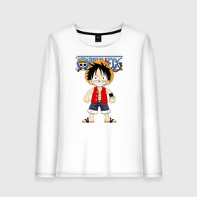 Женский лонгслив хлопок с принтом Луффи One Piece. Большой куш в городе Новоалтайск, 100% хлопок |  | anime | manga | monkey d. luffy | one piece | аниме | большой куш | ван пис | вон пис | капитан | король пиратов | луси | луфи | луффи | луффи но уми | луффи таро | манга | манки д. луффи | мугивара | пират | пятый император