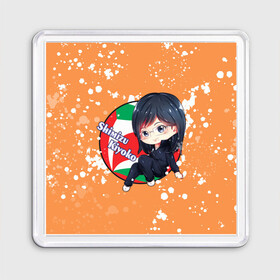 Магнит 55*55 с принтом Shimizu Kiyoko | Haikyu | Волейбол (Z) в городе Новоалтайск, Пластик | Размер: 65*65 мм; Размер печати: 55*55 мм | haikuu | haikyu | haikyuu | kiyoko | shimizu | shimizu kiyoko | волейбол | спортивная манга | хайку | хайкю