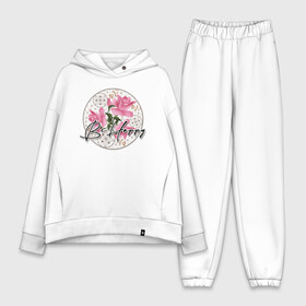 Женский костюм хлопок Oversize с принтом Be happy. Будь счастлив. в городе Новоалтайск,  |  | Тематика изображения на принте: be happy | будь счастлив | детский | женский | картина | кружева | малышам | пожелание | поздравление | розовые розы | розы
